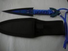 zomb-war throwing knife blue — photo 1