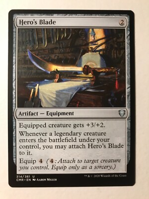 HERO'S BLADE Commander Legends MTG Magic the Gathering NM
