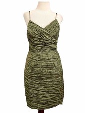Coquette y2k VTG Niki Livas Dress Green Size 4 rushed Fitted Prom