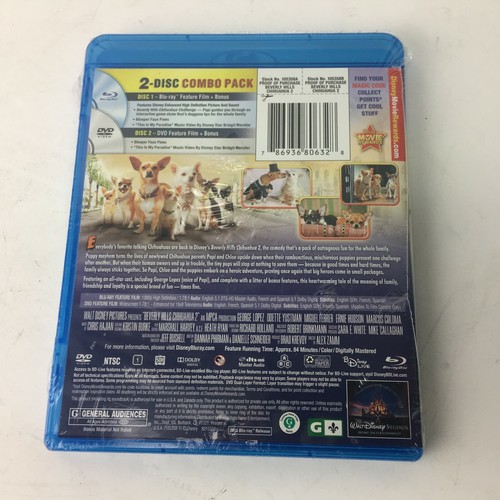 Beverly Hills Chihuahua 2 Disney Blu Ray DVD New NWT California - Picture 3 of 5