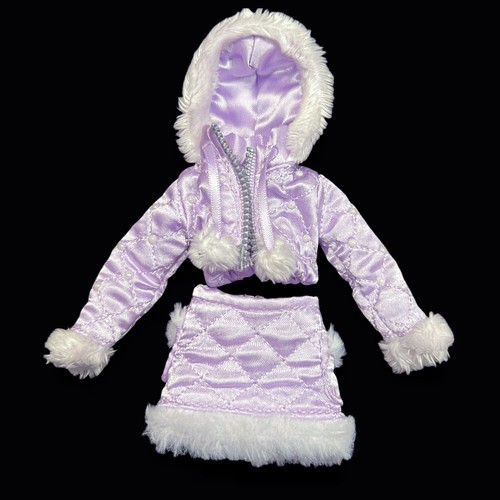 Rainbow High Violet Willow Winter Break Doll Outfit Clothes Fur Satin Pearl