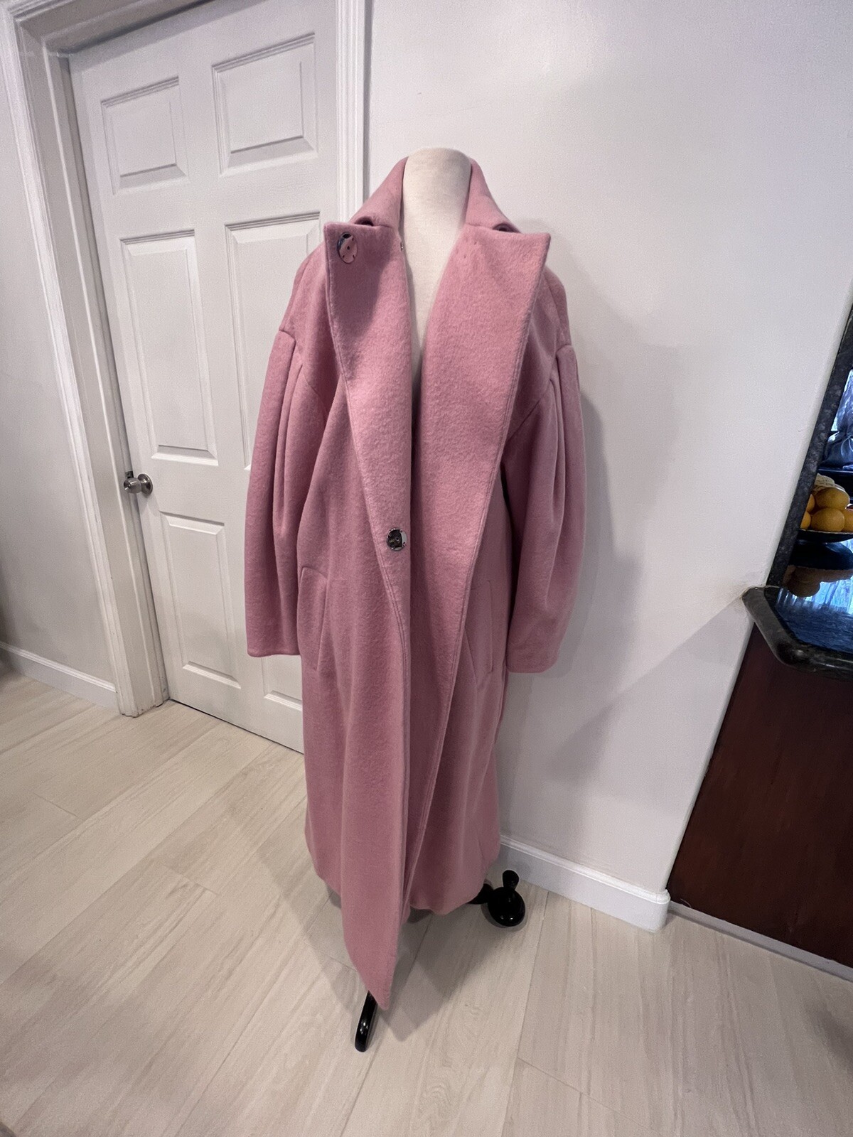 Women’s Long Coat Jacket Pink Sz 14 (US) PLUS SIZE OVERSIZED