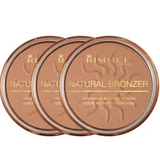 (3 Pack) NEW Rimmel Natural Bronzer, 027, Sun Dance, 0.49 Ounce