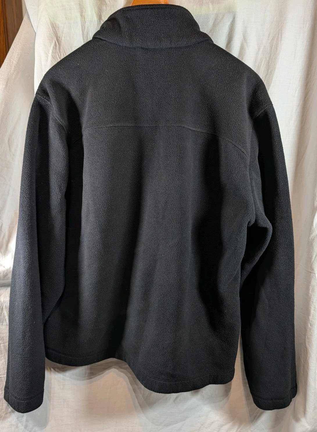 Timberland All Weather Gear Black Fleece Full Zip Hoodie Jacket Vintage L image 3