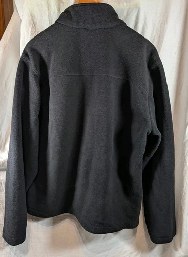 Timberland All Weather Gear Black Fleece Full Zip Hoodie Jacket Vintage L image 3