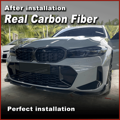 Carbon Frontlippe Front Spoiler Lippe Passt für BMW 3er G20 LCI M340i M-SPORT - Picture 2 of 11