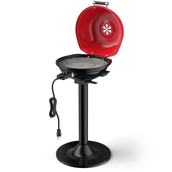 [US Stock] 1600W Portable Electric BBQ Grill - Indoor & Outdoor Use with Stand
