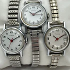 Lot of 3 Vtg Timex Watch Women FOR PARTS REPAIR Silver Tone Retro Manual Wind Up