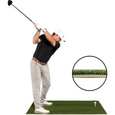 All Turf Mats® 3'x5' Fairway Golf Mat with 5mm Foam Padding, 4 Rubber Tee Holes