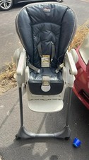 Chicco Black  Gray High Chair with Tray, Footrest  Safety Harness