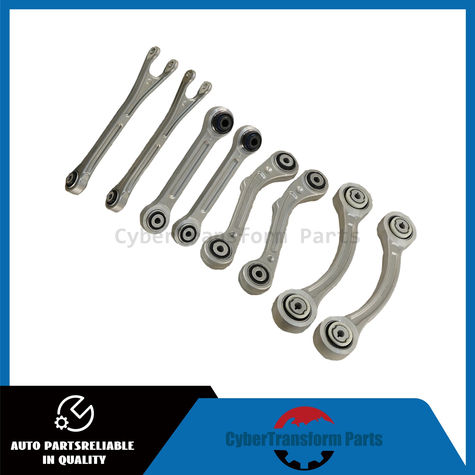 NEW 8PCS Fits Maserati Ghibli Quattroporte 14-16 Rear Suspension Control Arm Set