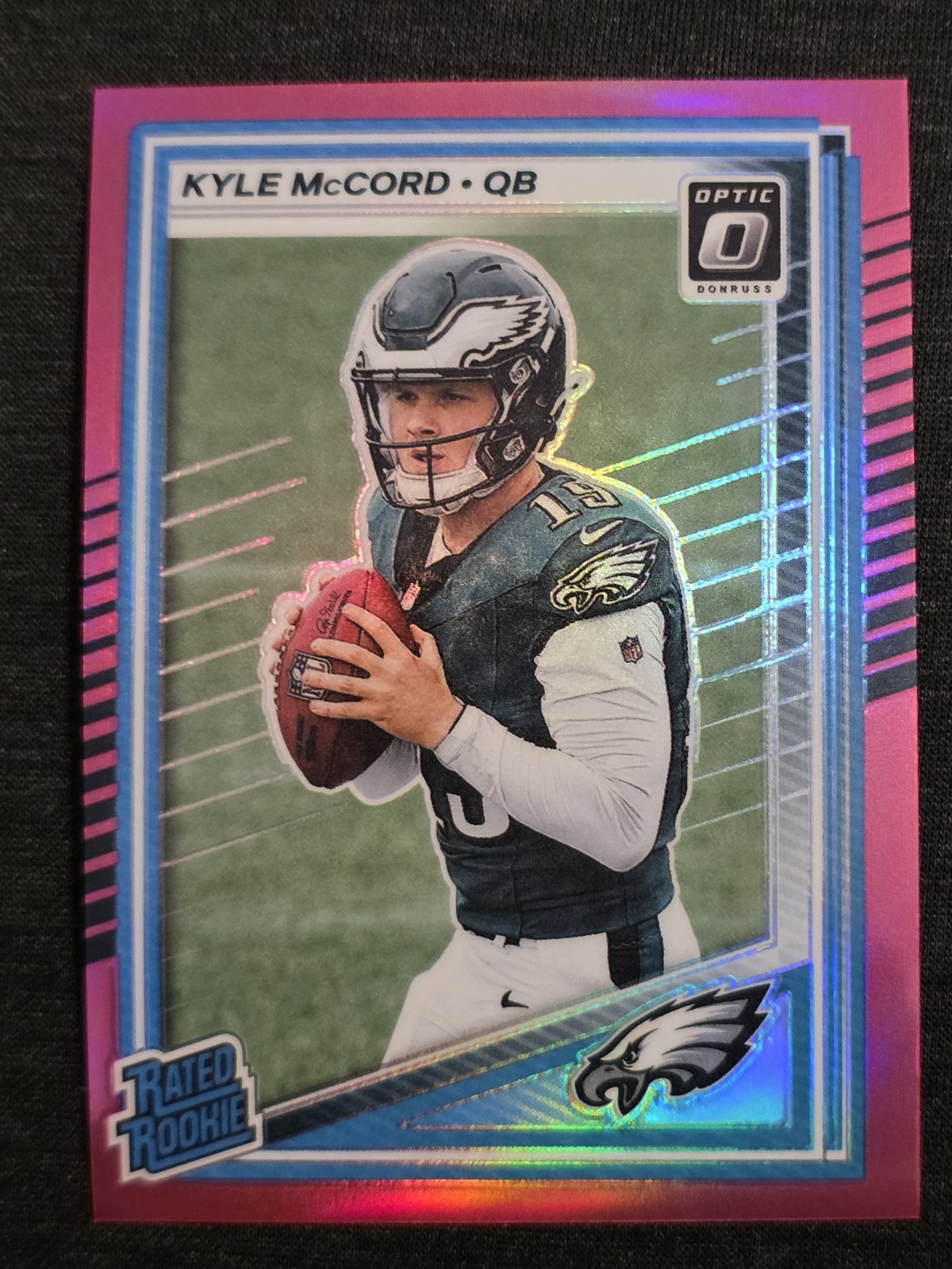 2025 Panini Optic - Rated Rookie Kyle McCord #283 Optic Pink Prizm...