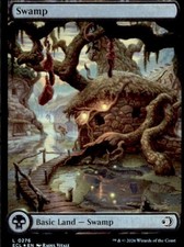 Magic the Gathering MTG TCG - Lorwyn Eclipsed Land Swamp Full Art FOIL #0276