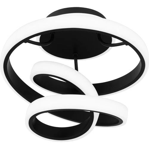 Quoizel PCAVI1713 Platinum 13"W LED Semi-Flush Ceiling Fixture - Black - Picture 5 of 12