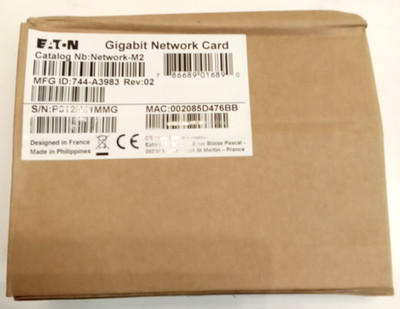Eaton Cybersecure Gigabit NETWORK-M2 Card for UPS & PDU UL 2900-1/IEC 62443-4-2