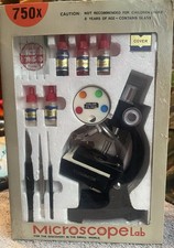 Microscope Lab Vintage Toy Student 750x Unused In Box 1970s Made In Japan