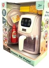 Air Fryer for Kids Kitchen Toys Chef Pretend Play Set Cooking Game with Fries