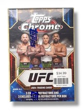 2024 Topps Chrome UFC Blaster Box Look for Pereira & O’Malley Rare Cards (Box 2)