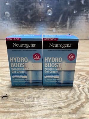 Neutrogena Hydro Boost Hyaluronic Gel Cream. 1.7 Fl Oz 2-PACK BoxDamage