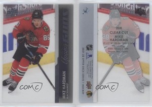 2021-22 Upper Deck Series 1 Young Guns Clear Cut Mike Hardman #208 Rookie RC