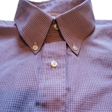 Brooks Brothers Madison Shirt Mens 16-34 Red Gingham Supima Cotton Non Iron