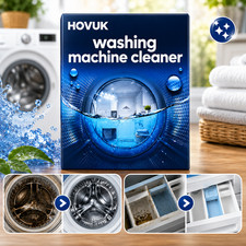 Washing Machine Cleaner Powder Deep Clean Descale Remove Odour Mould UK