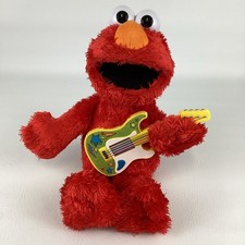 Sesame Street Rock Rhyme Elmo Interactive 15" Plush Guitar Songs Sound Phrases