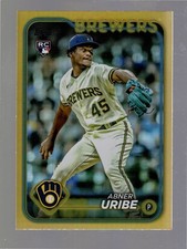 2024 Topps Series 1 Abner Uribe Gold Foil RC #310