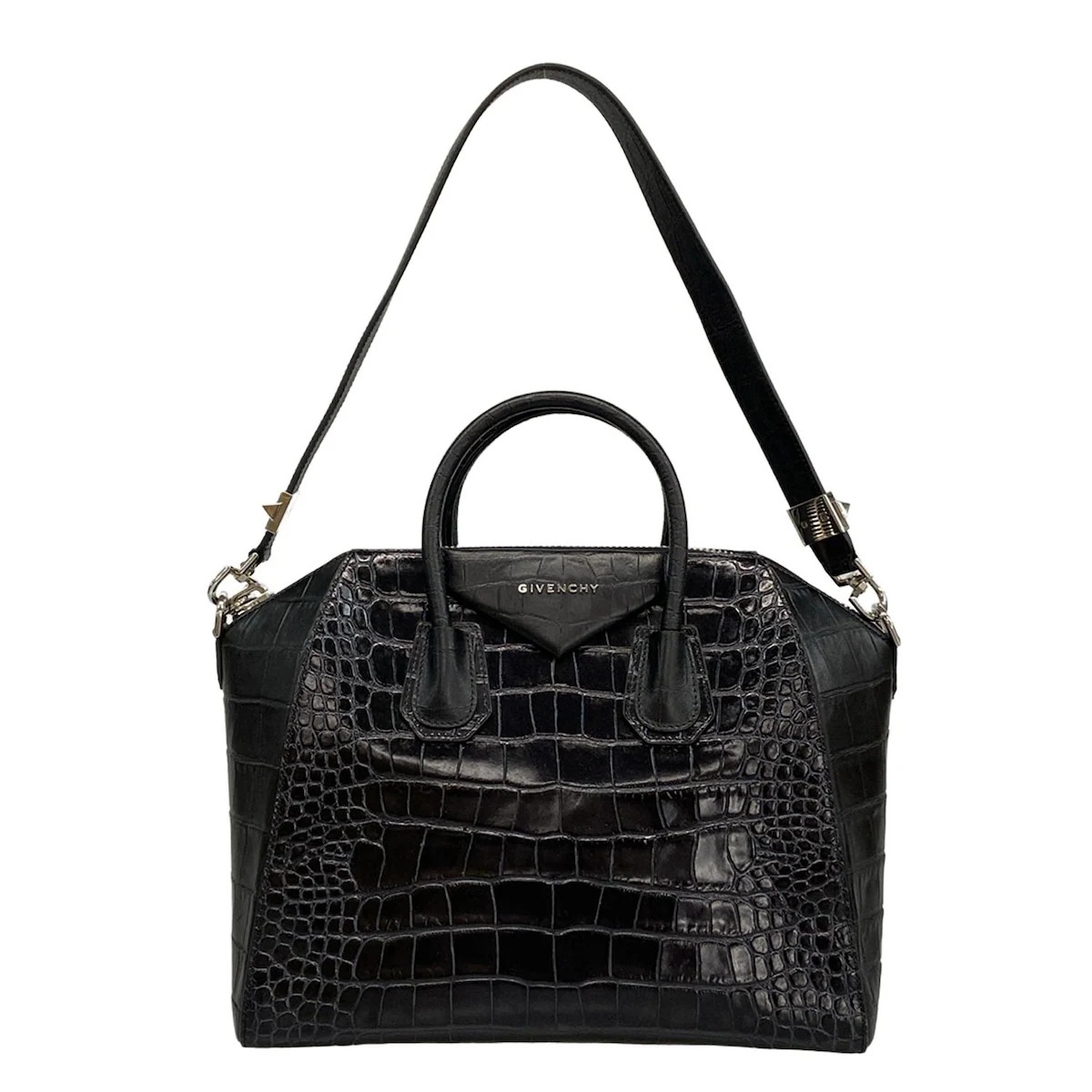 GIVENCHY Antigona Medium - Black Leather Shoulder Bag