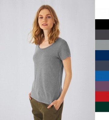 B&C Damen Triblend T-Shirt Single Jersey bedruckbar Fair Wear TW056 NEU