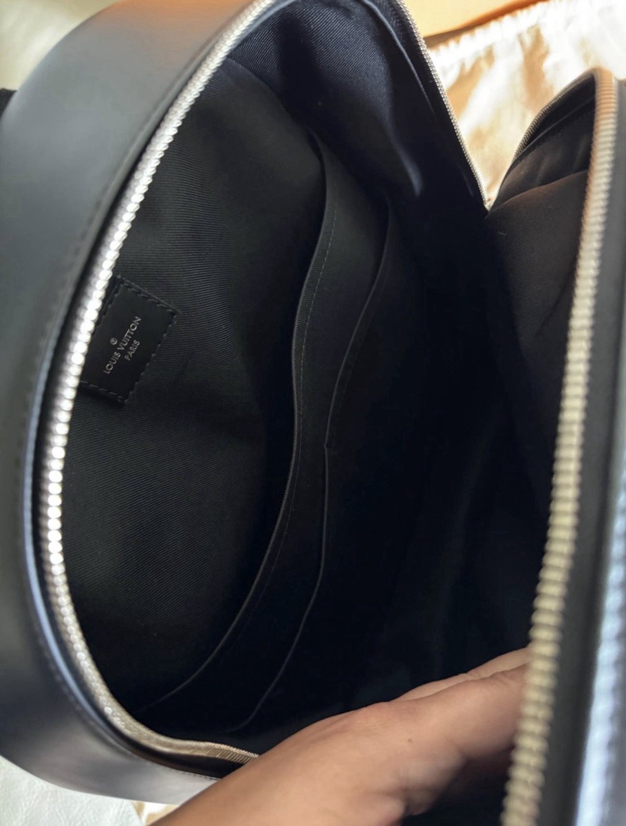Louis Vuitton Josh Backpack Damier Graphite Black/Gray LV Bag W