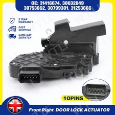 DOOR LOCK MECHANISM FRONT RIGHT FOR VOLVO WITHOUT KEYLESS ENTRY 10-PIN 31416674