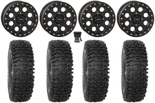 System 3 SB-7 15" Wheels Bk (4+3) 32" RC500S Sticky Tires RZR XP 1000 / PRO XP