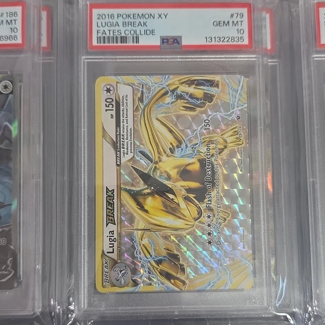 2016 POKEMON XY FATES COLLIDE #79 LUGIA BREAK PSA 10