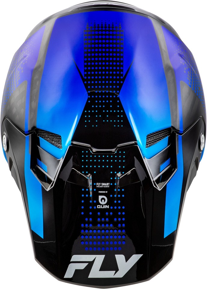 Fly Racing Blue Helmate Fly Racing Formula S Carbon Protocol Helmet Black Carbon/Blue XS | eBay