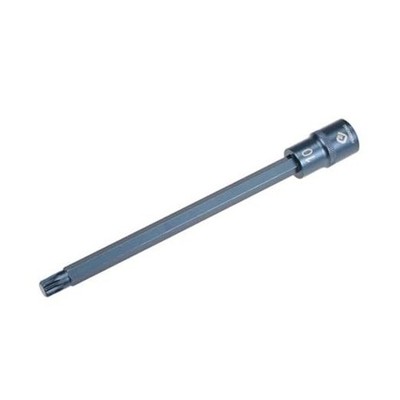  Triple Square Spline Bit Socket, 1/2'' Drive x M10 (10mm) CR-V Key M10 x 200mm