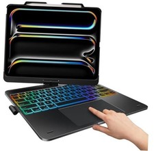 Touch Case with Keyboard for iPad Pro 13-inch M5/M4, 12.9-inch Space Black