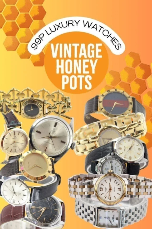 Watch Wednesday with VintageHoneyPots | 99p starts | Seiko, Tissot & Gucci