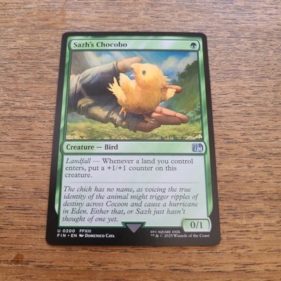 SAZH'S CHOCOBO U 0200 MAGIC CARD MTG FINAL FANTASY EN NM