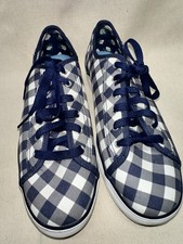 Keds X Draper James Collab Sneakers Size 10 Check Gingham Lace Up