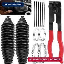 Car Inner Tie Rod Boot Kit with Boot Clamp Pliers,Soft Car Rack and Pinion Boots