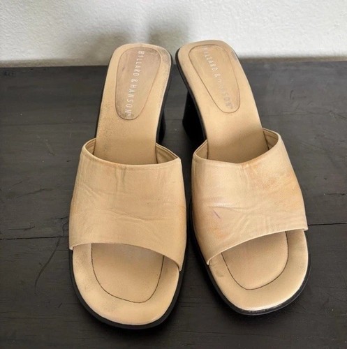 Hillard And Hanson Leather Mules - Picture 2 of 6
