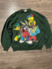Vintage 90s/00 Looney Tunes Bugs Taz Tweety Daffy Duck Crewneck