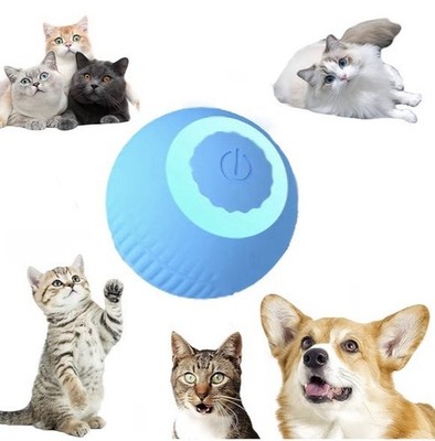 Smart Interactive Cat Toy Automatic Moving Bouncing Rolling Ball for Indoor Cats
