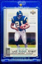 LaDainian Tomlinson ROOKIE TOP TIER/1500 CARD UPPER DECK SAN DIEGO CHARGERS MINT. rookie card picture