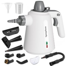 Spurgehom Handheld Steam Cleaner, Portable Steamer with 11 350ml, Off-White