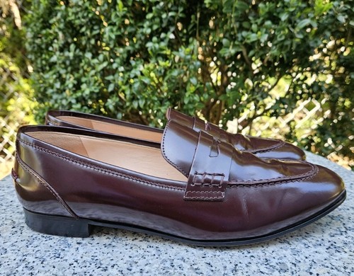 J. Crew Women Brown Patent Leather Penny Loafers Size : 8.5M - Picture 14 of 15