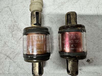 #ad Western Electric and Aircraft Radio Corp 50MMF Glass Vacuum Capacitors $24.99