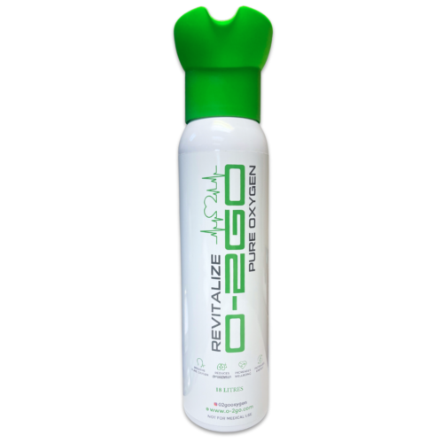 O2GO 18 L 99.5% Pure Oxygen Cannister With Integrated Face Mask  Canned O2 - Afbeelding 1 van 7