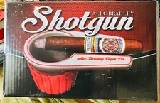 NIB Alec Bradley Shotgun Car Cigar Ashtray Red Gray
